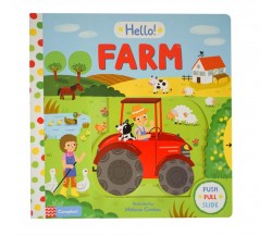 Campbell - Hello! Farm - Push, Pull, Slide Book